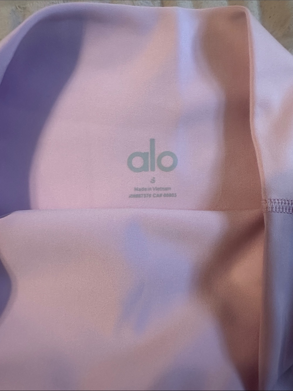 ALO Yoga Lilac High-Rise Leggings - Pastel Purple Activewear - Picture 3 of 3